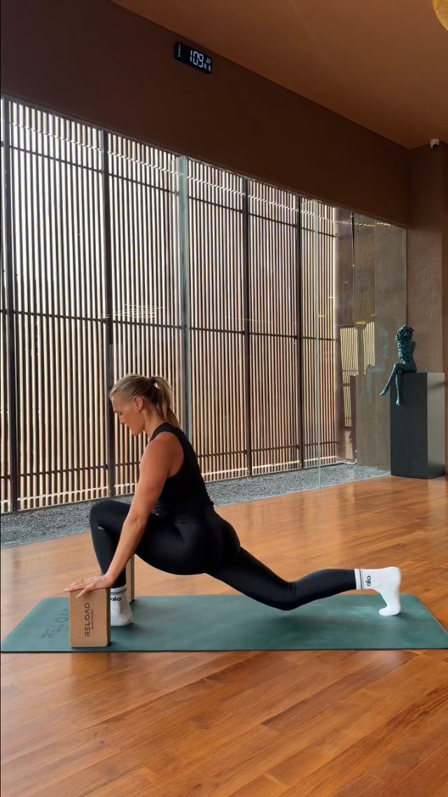 Low lunge til high lunge